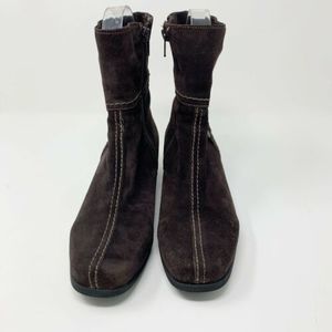 La Canadienne Ankle Boots Women's Dark Brown Suede